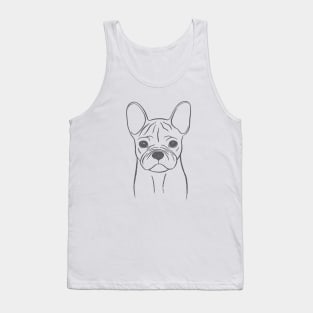 French Bulldog (Pink and Gray) Tank Top